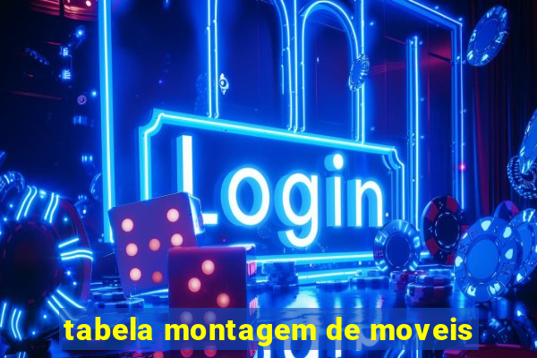 tabela montagem de moveis